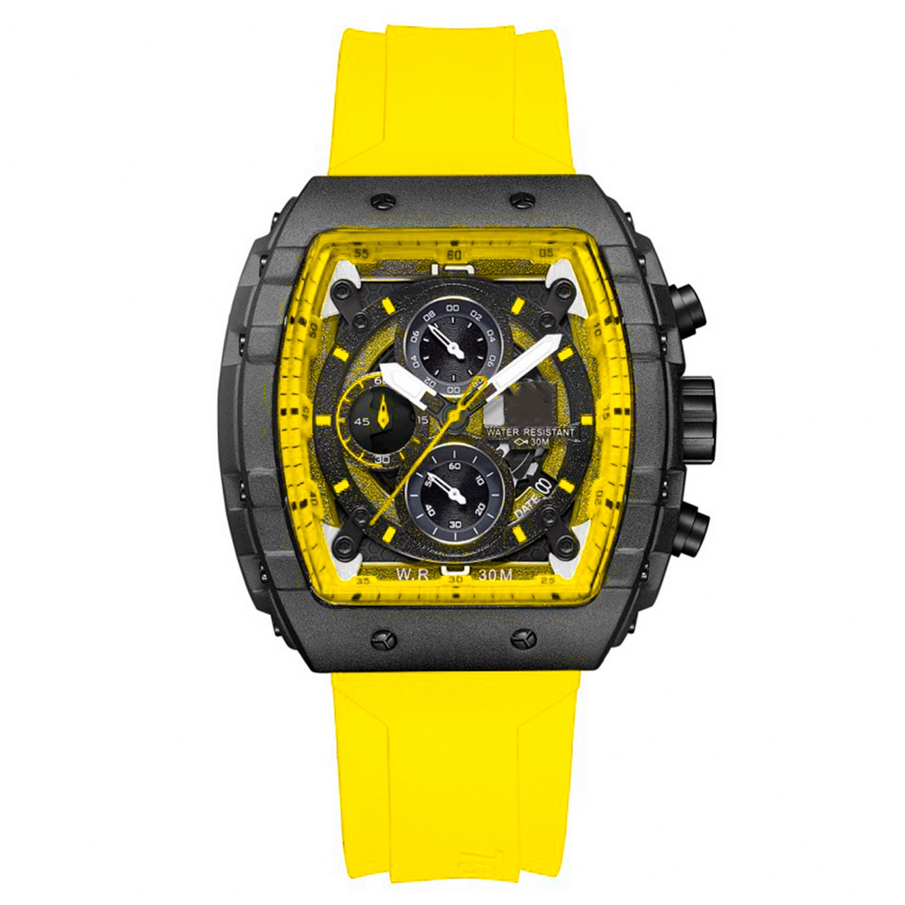 Reloj G-force Original H3996g Cronografo Amarillo + Estuche